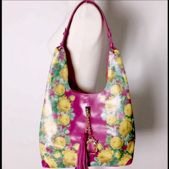 New SHARIF Quilted Pink Base Hand-painted Handbag - Picture 7 of 7